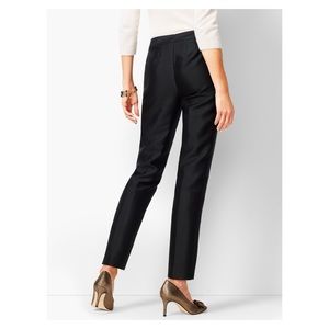 Talbots Silk Wool Shantung Heritage Crop Trousers